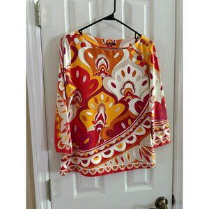 J. McLaughlin Shirt Signature Catalina Cloth Medium NWOT